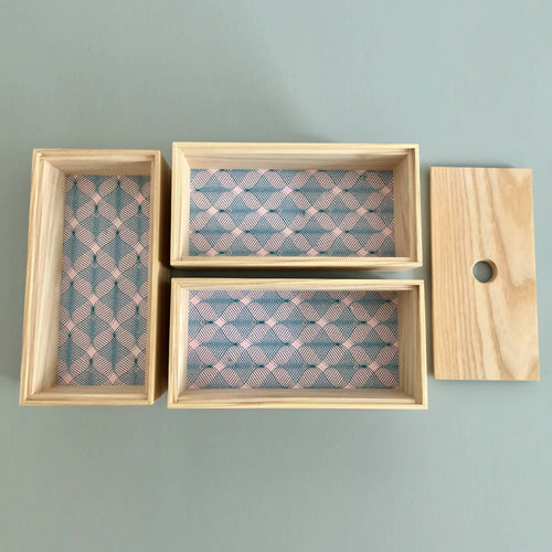 Boîtes Hako - Format Rectangulaire - Décor 70s | EMPREINTES Paris - EMPREINTES Paris