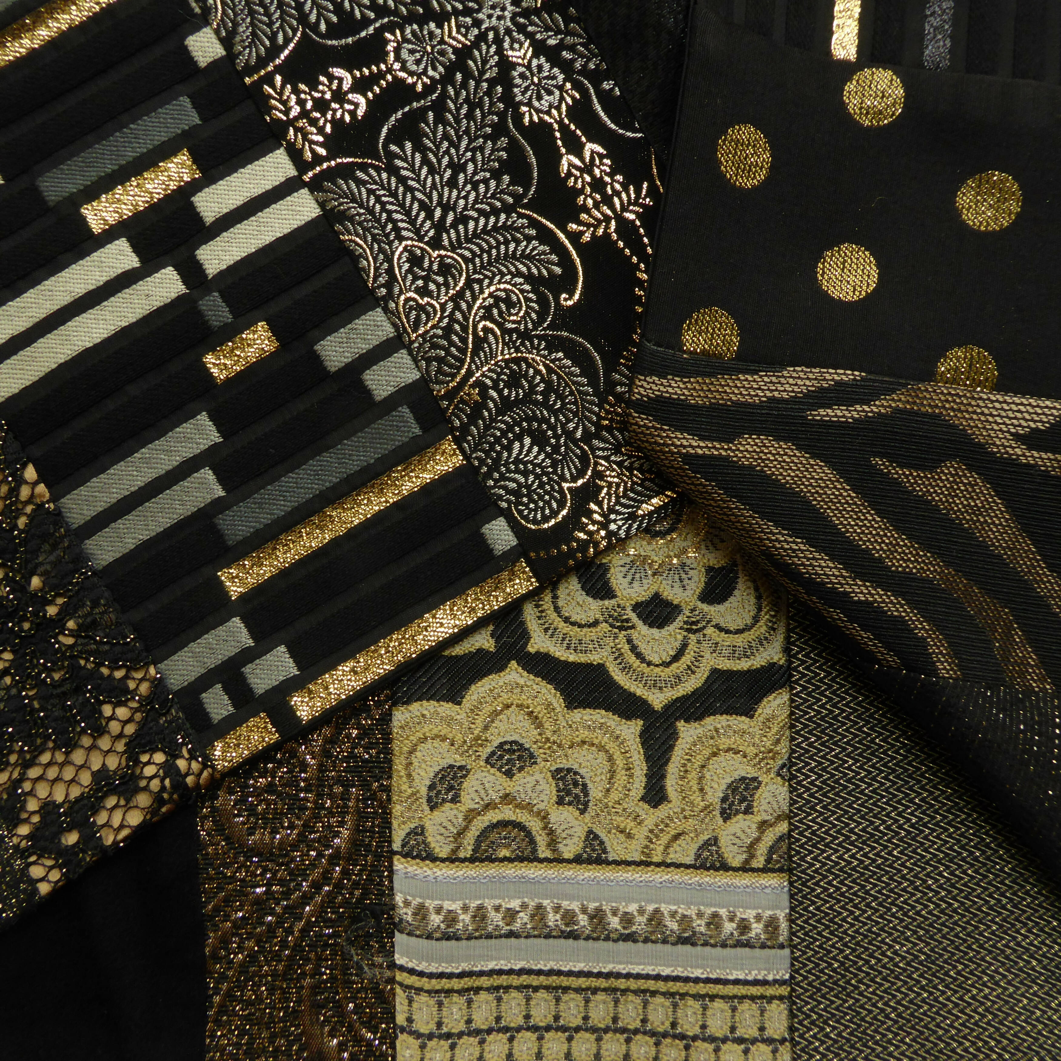 Écharpe bijou -Royal noir or | EMPREINTES Paris