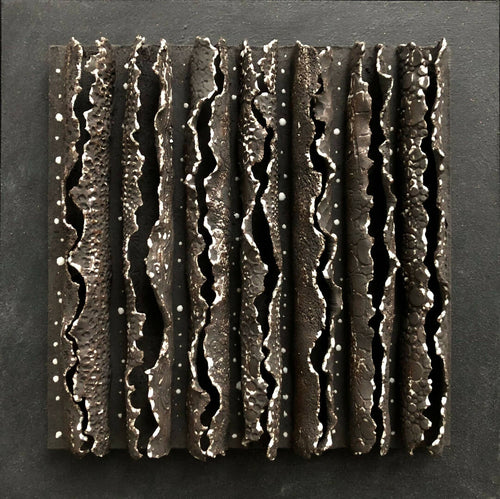 Bas relief tableau grès collection écorce | EMPREINTES Paris - EMPREINTES Paris