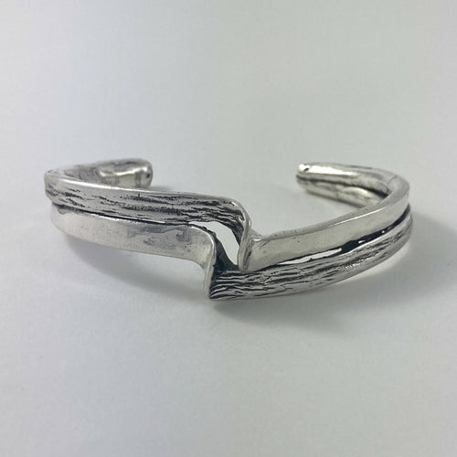 Bracelet en étain argenté 1 | EMPREINTES Paris - EMPREINTES Paris