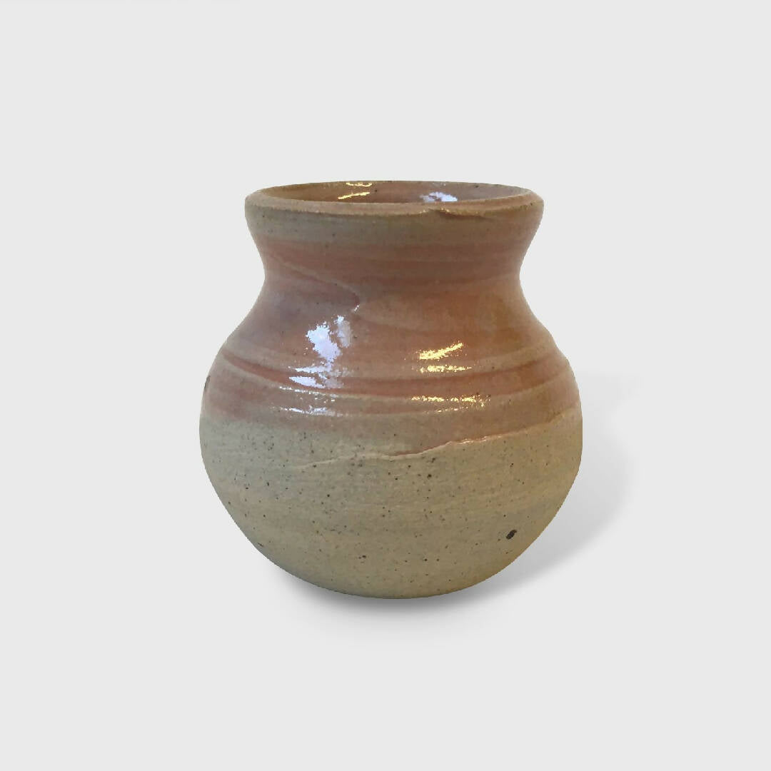 Petit Vase Rose clair en grès | EMPREINTES Paris