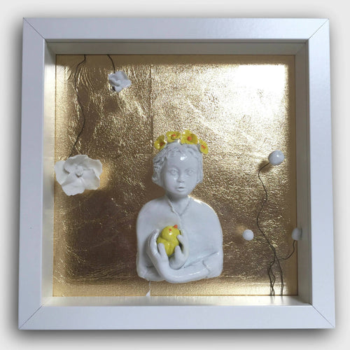 Sculpture Renaissance l'enfant à l'oiseau | EMPREINTES Paris - EMPREINTES Paris