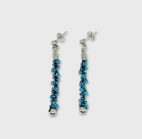 Boucles d'oreilles Tornade bleue | EMPREINTES Paris - EMPREINTES Paris