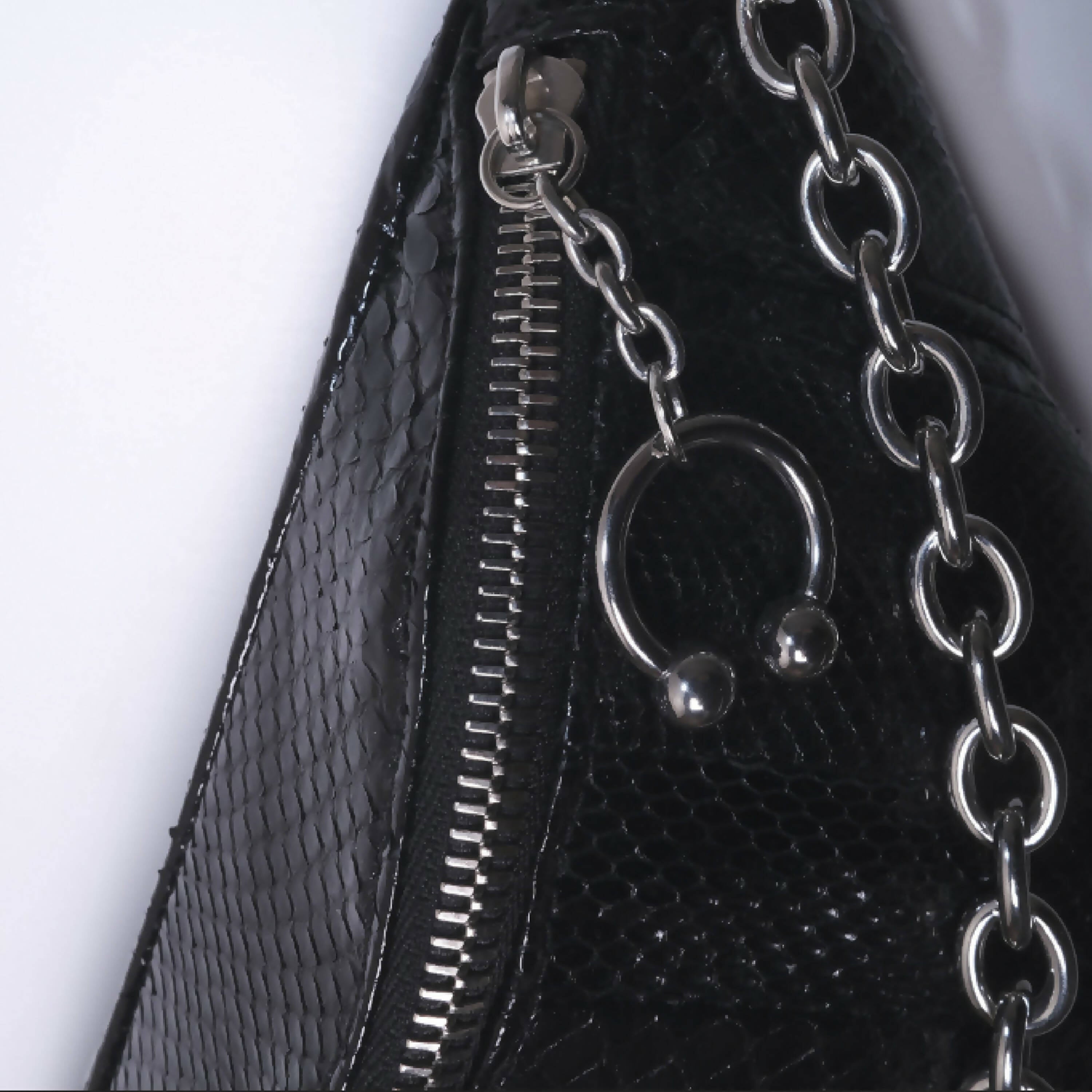 Mini sac banane - bandes python | EMPREINTES Paris