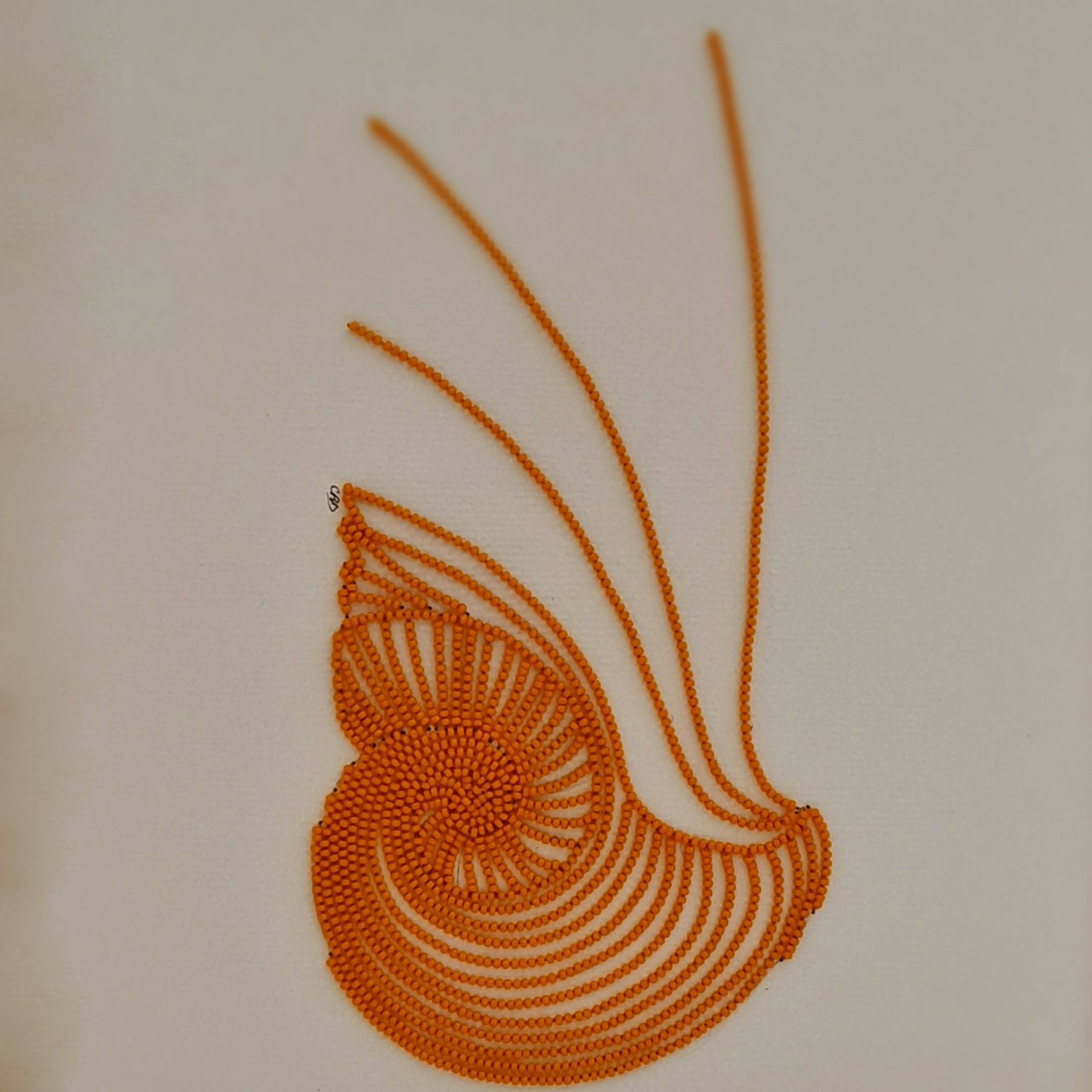 Tableau perlé Coquillage 1 | EMPREINTES Paris