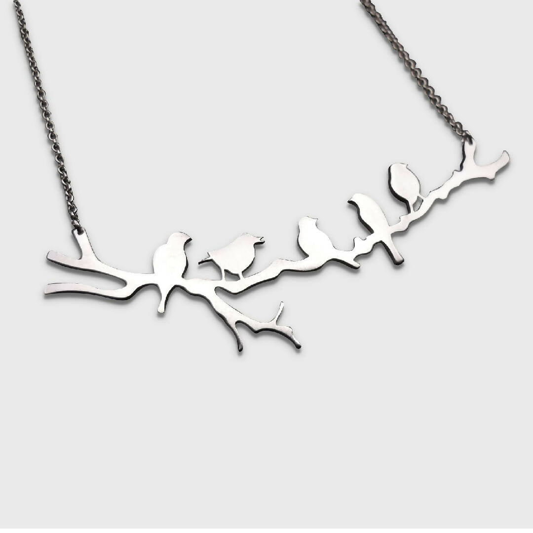 Collier oiseaux Argent petit modèle | EMPREINTES Paris