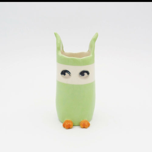 Vase Espionne vert à bandeau, petit modèle | EMPREINTES Paris - EMPREINTES Paris