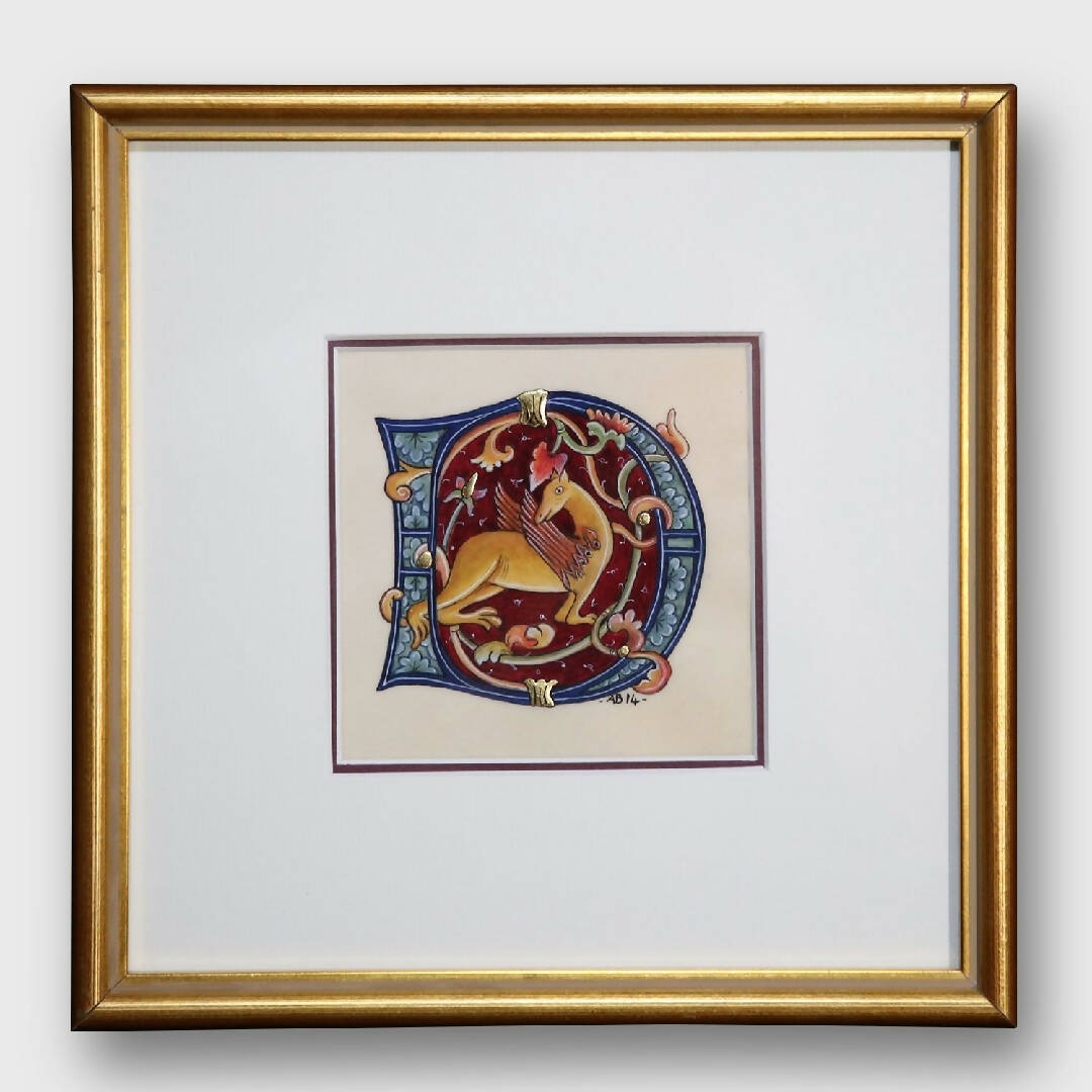 Enluminure lettrine D | EMPREINTES Paris