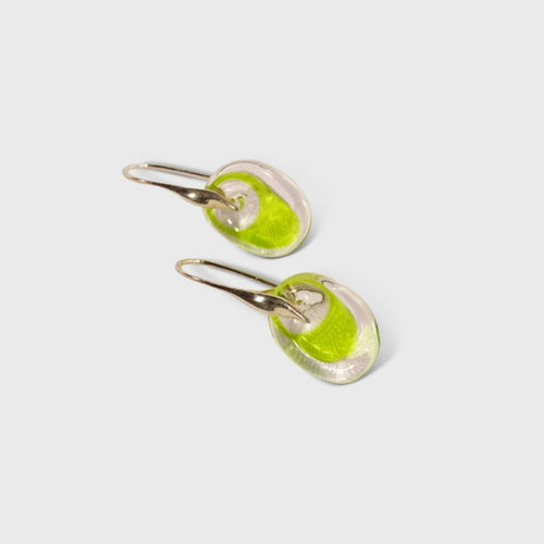 Boucles d'oreilles spirale vertes | EMPREINTES Paris - EMPREINTES Paris