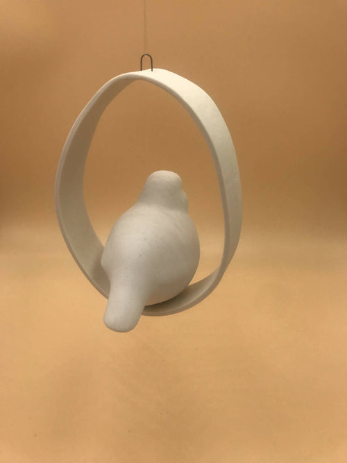 Mobile oiseau en porcelaine uni | EMPREINTES Paris - EMPREINTES Paris