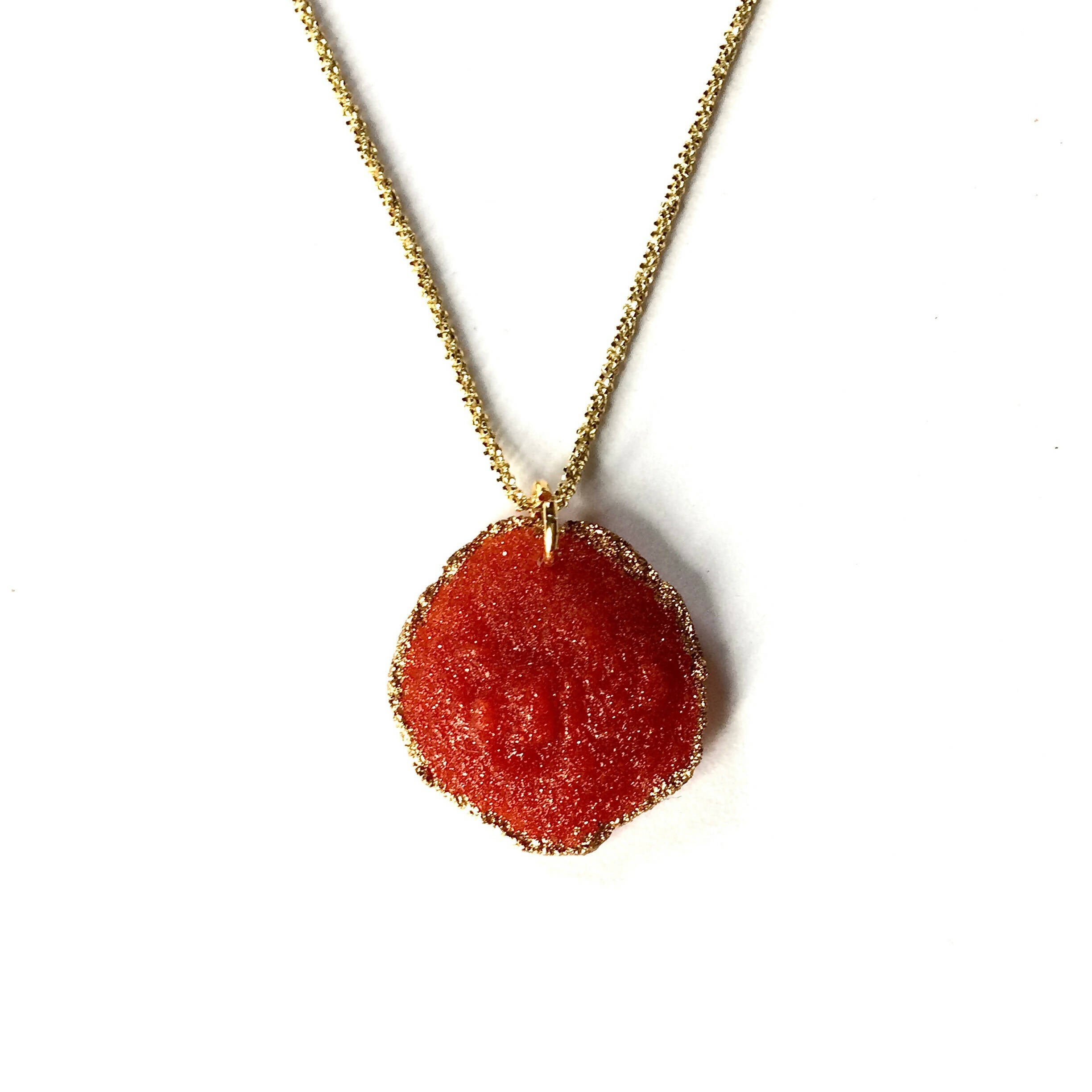 Pendentif SABLE rouge safran | EMPREINTES Paris