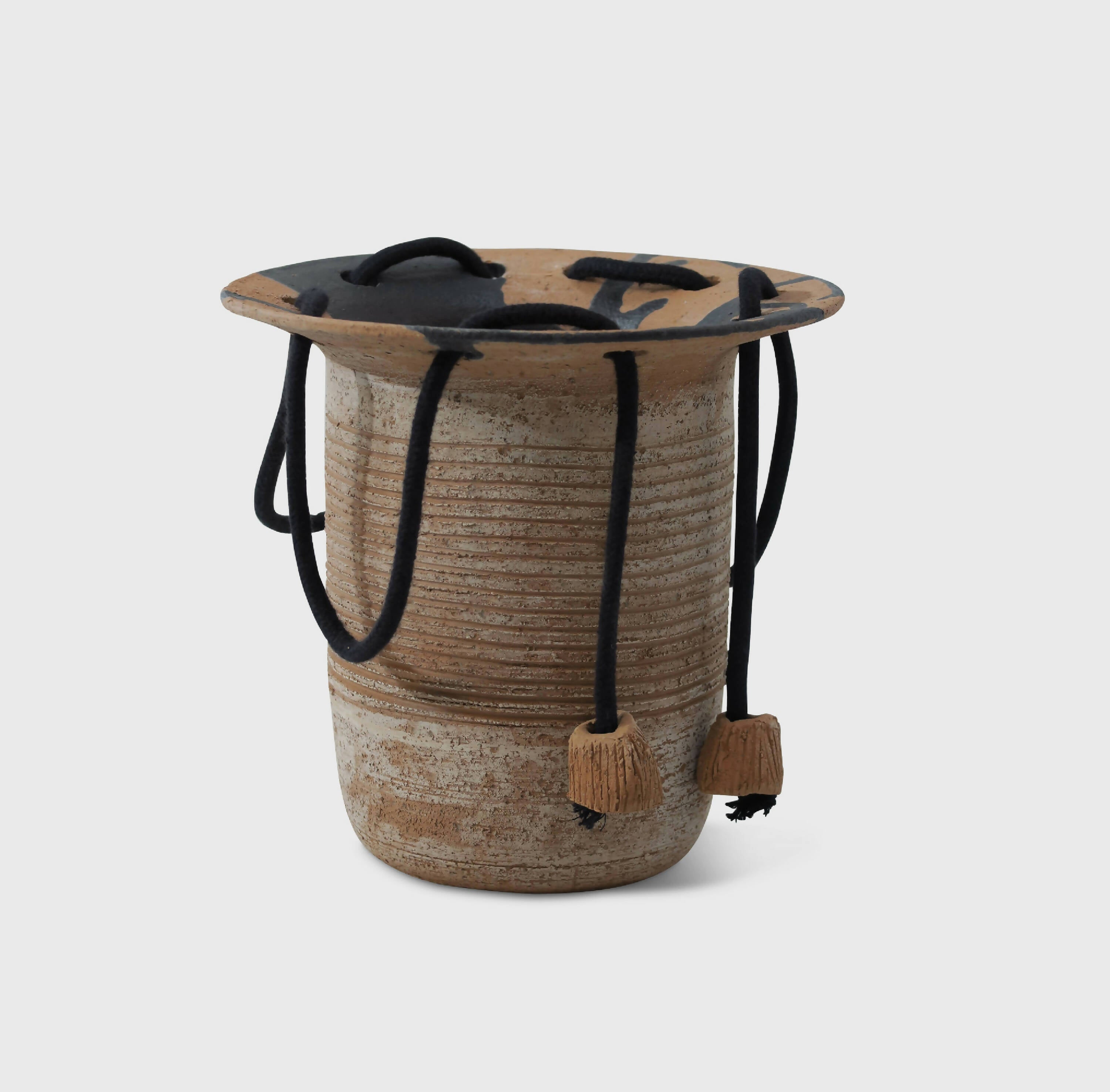 Vase Terracotta à cordes , en faience de Toscane | EMPREINTES Paris