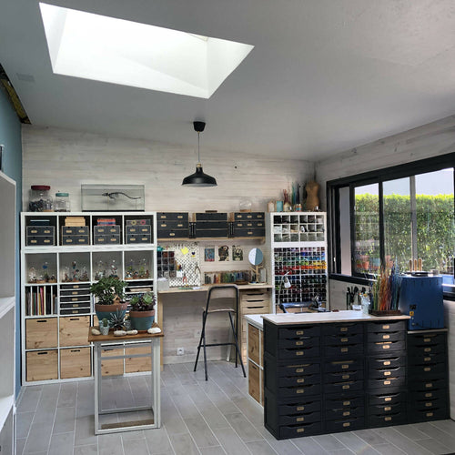 Boucles d'oreilles perles de pluie vert chartreuse | EMPREINTES Paris - EMPREINTES Paris