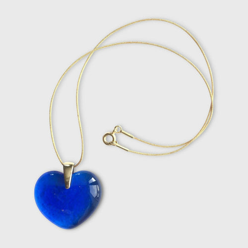 Pendentif COEUR bleu roi | EMPREINTES Paris - EMPREINTES Paris