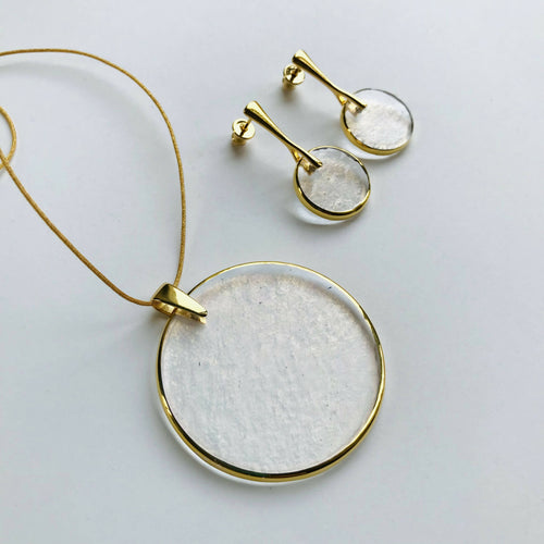 Collier ASTRE transparent reflet or | EMPREINTES Paris - EMPREINTES Paris