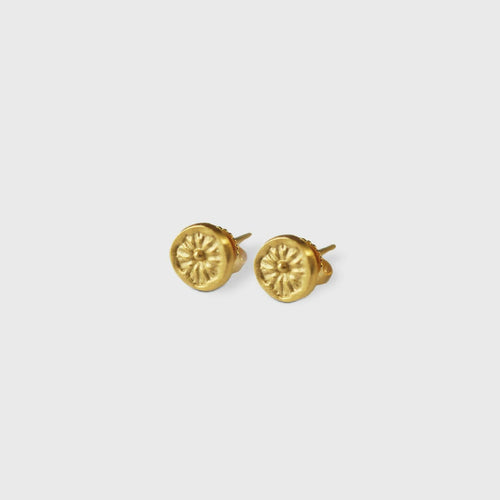Boucles d'oreilles Poppy plaqué or jaune | EMPREINTES Paris - EMPREINTES Paris