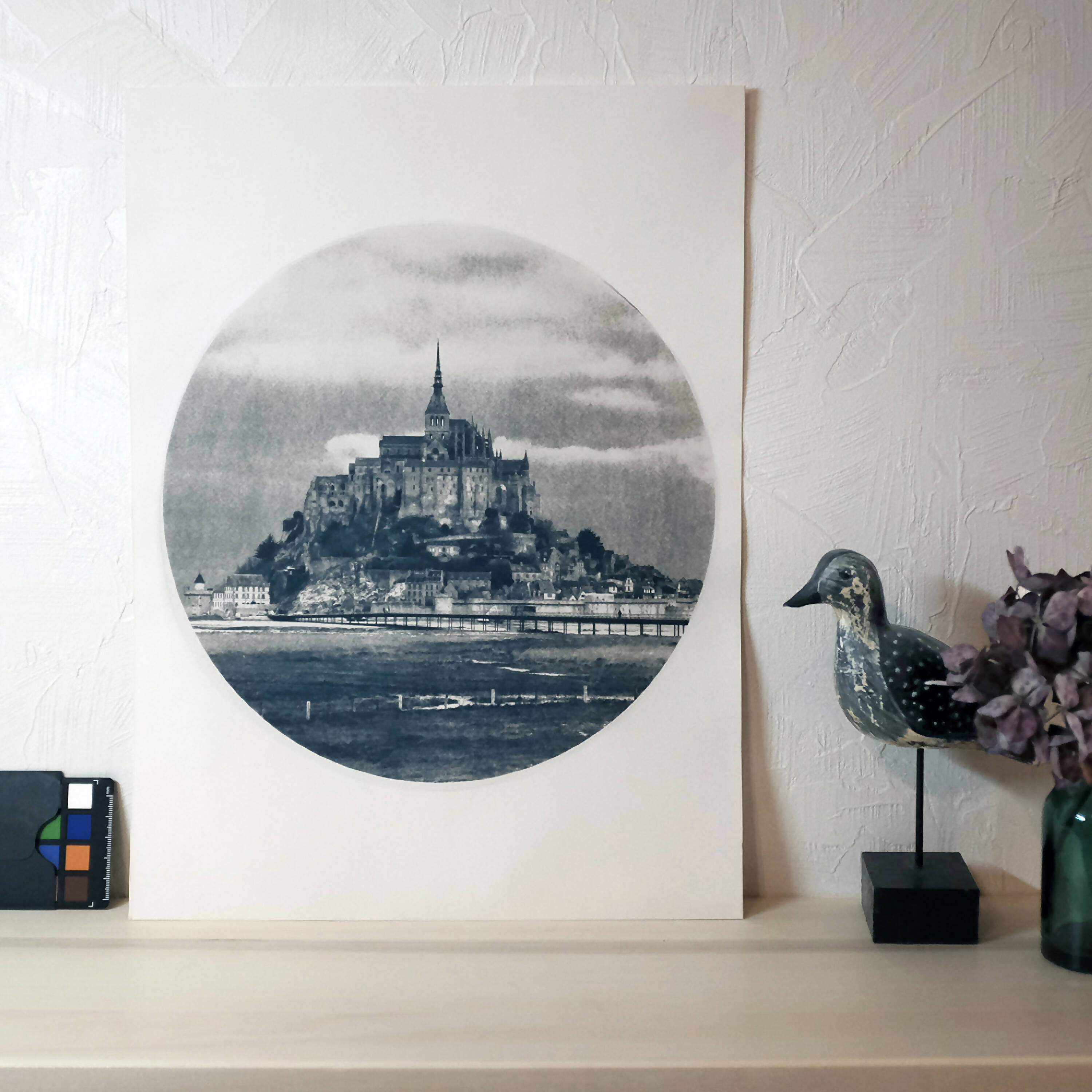 Photographie cyanotype Le Mont Saint-Michel | EMPREINTES Paris | EMPREINTES Paris