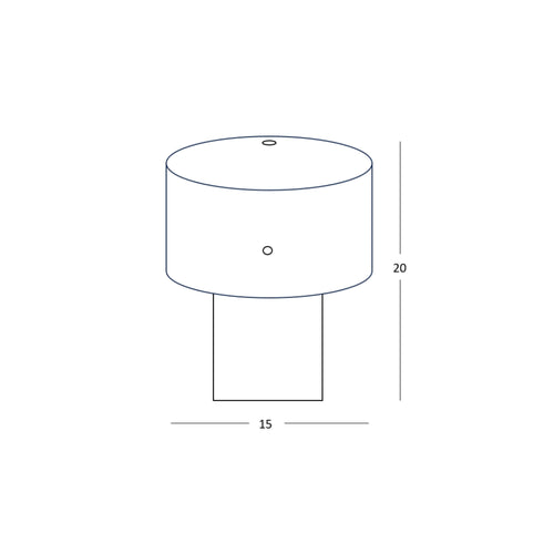 Lampe à poser Paula 20 Bleu | EMPREINTES Paris - EMPREINTES Paris