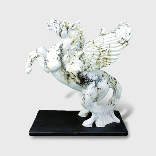 Pegase , sculpture en raku crin de cheval | EMPREINTES Paris - EMPREINTES Paris