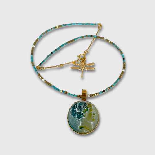 camée, tete femme, antique, reproduction, musée, printemps, pastel, majestueux, bijou symbolique, ethnique, romantique, chic bohème, amoureux, collier pour femme, art déco, art nouveau, idées cadeaux pour elle, saint Valentin, piece unique, tour de cou, pierre semi-precieuse, pate de verre, cristal | EMPREINTES Paris - EMPREINTES Paris