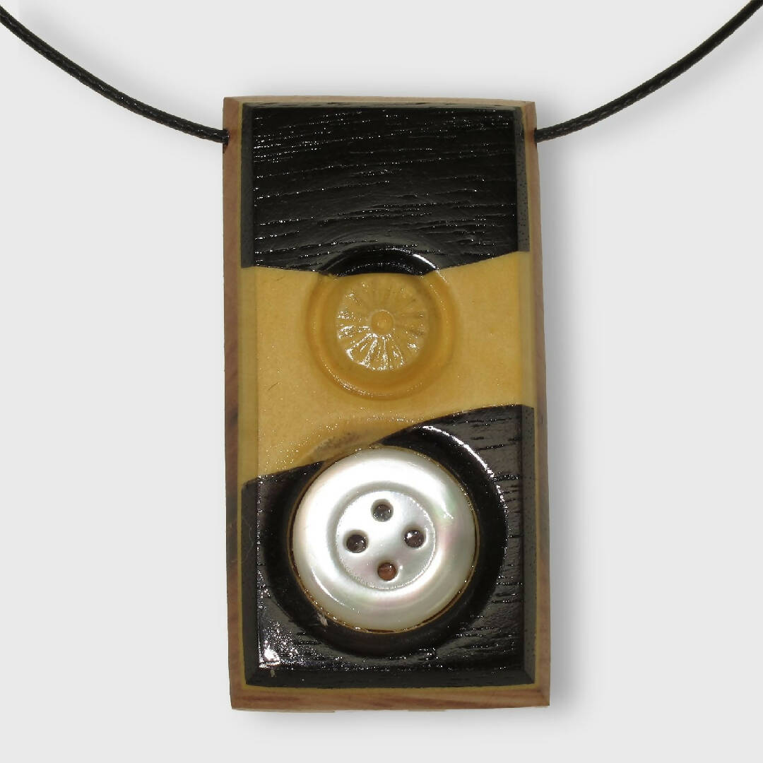 Pendentif ébène et nacre | EMPREINTES Paris