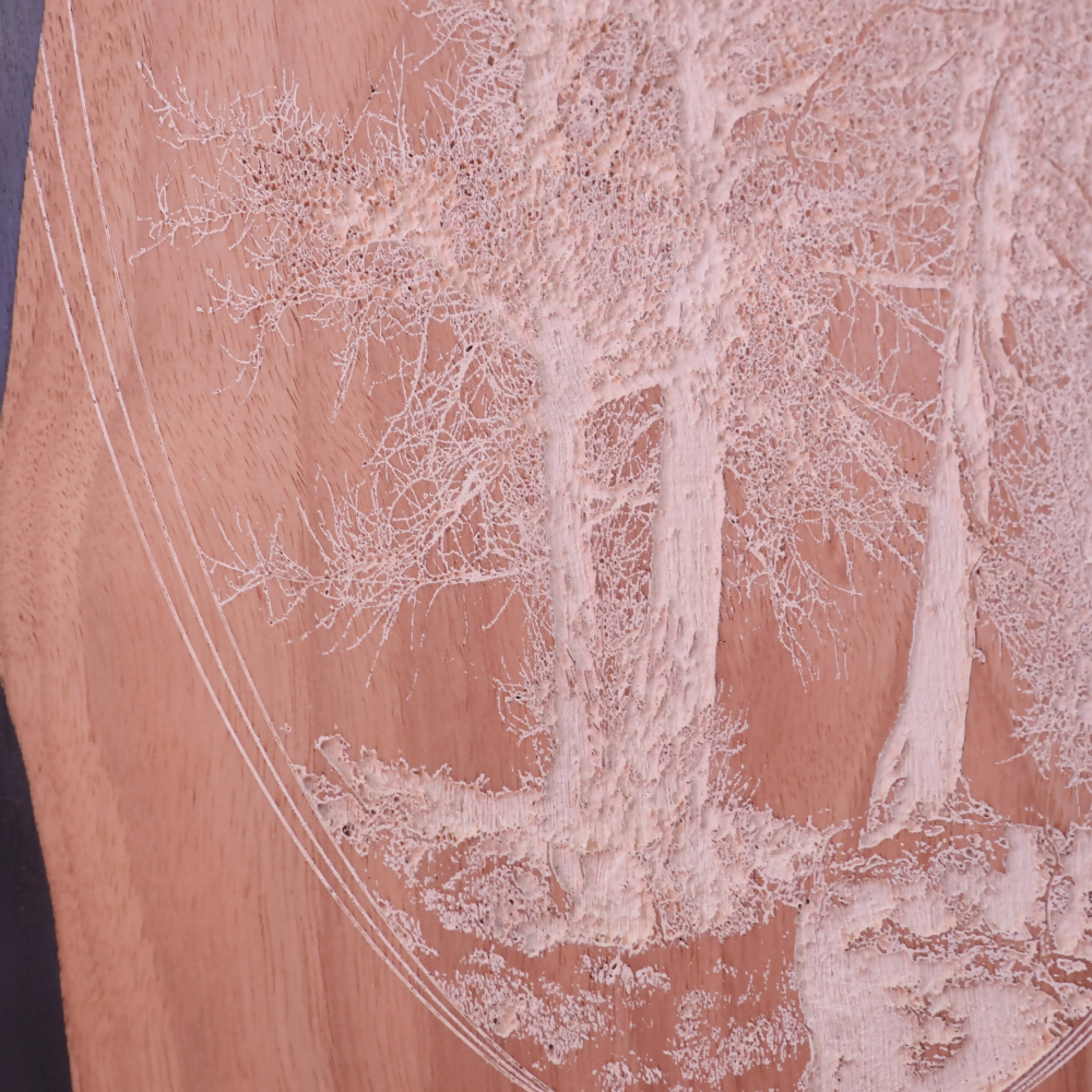 tableau-bois-gravure-laser-blanc-atelier-mercantour | EMPREINTES Paris