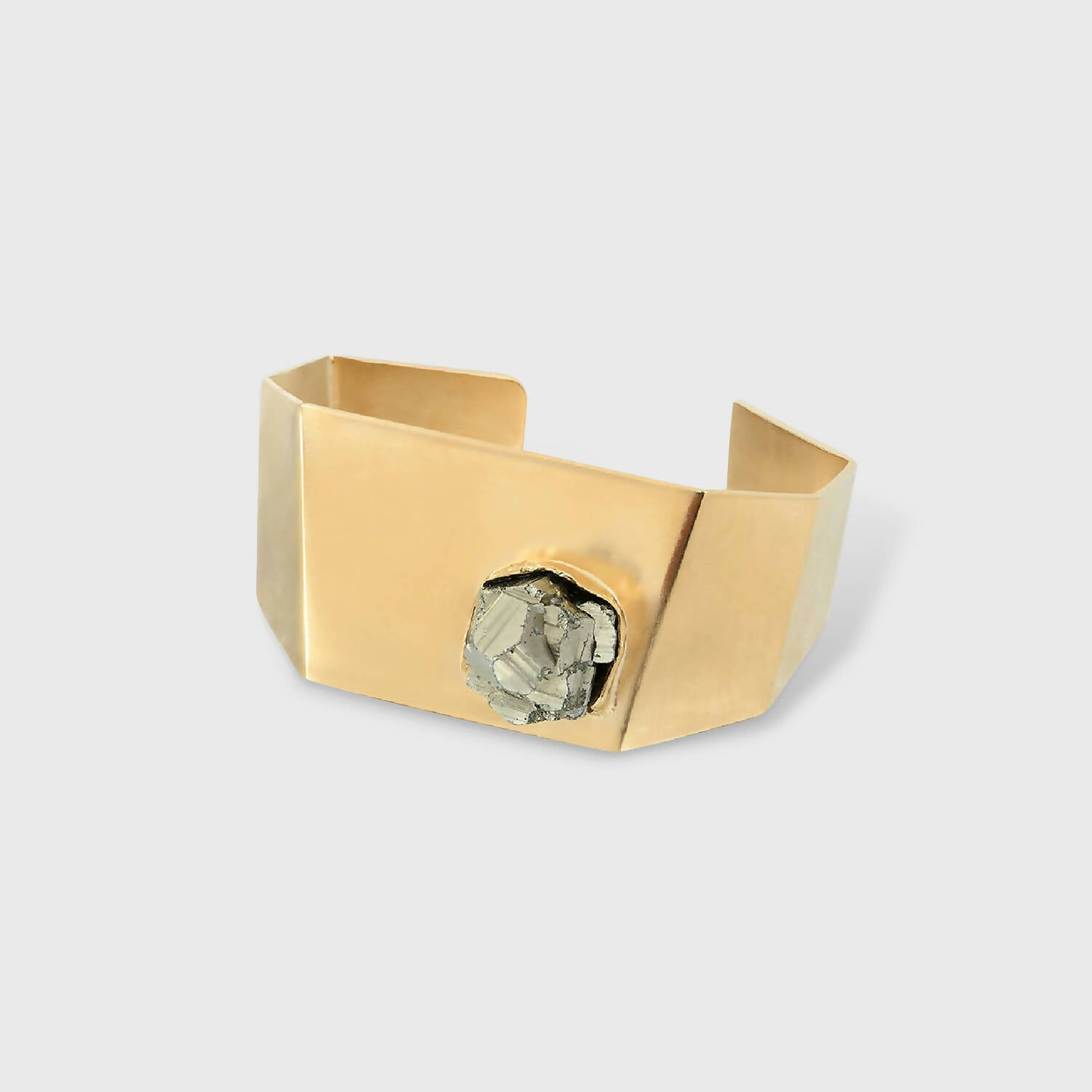 Manchette Pyrite et Or 24K - Pièce unique | EMPREINTES Paris