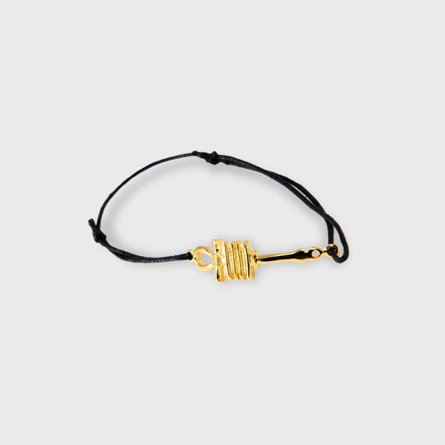 Bracelet Cordon Croix de vie de Cléopâtre ancienne plaqué or | EMPREINTES Paris