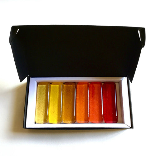 Coffret de 12 porte-couteaux barrettes couleurs chaudes | EMPREINTES Paris - EMPREINTES Paris