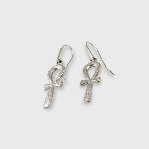 Boucles d’oreilles La croix de vie de Cléopâtre récente argent | EMPREINTES Paris - EMPREINTES Paris
