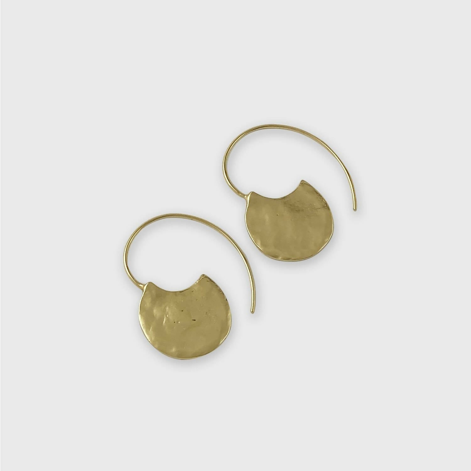 Boucles d’oreilles en étain Doré 6 | EMPREINTES Paris