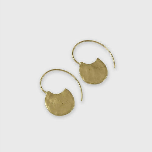 Boucles d’oreilles en étain Doré 6 | EMPREINTES Paris - EMPREINTES Paris