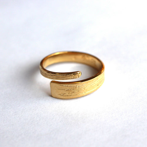 Bague STRIE plaqué or | EMPREINTES Paris - EMPREINTES Paris