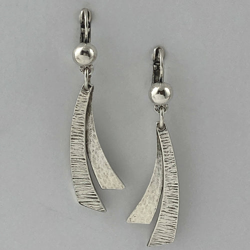 Boucles d’oreilles en étain Argenté 3 | EMPREINTES Paris - EMPREINTES Paris