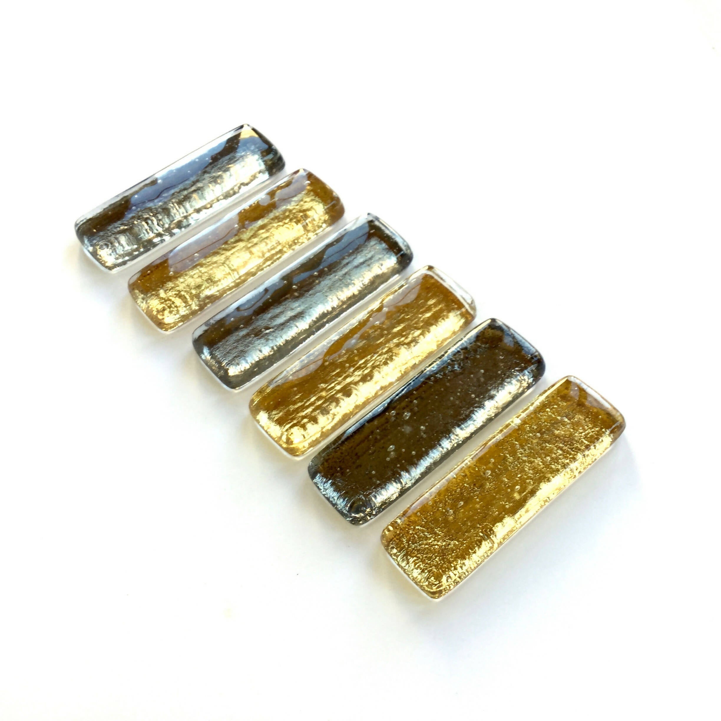 Coffret de 6 porte-couteaux barrettes argent et or | EMPREINTES Paris