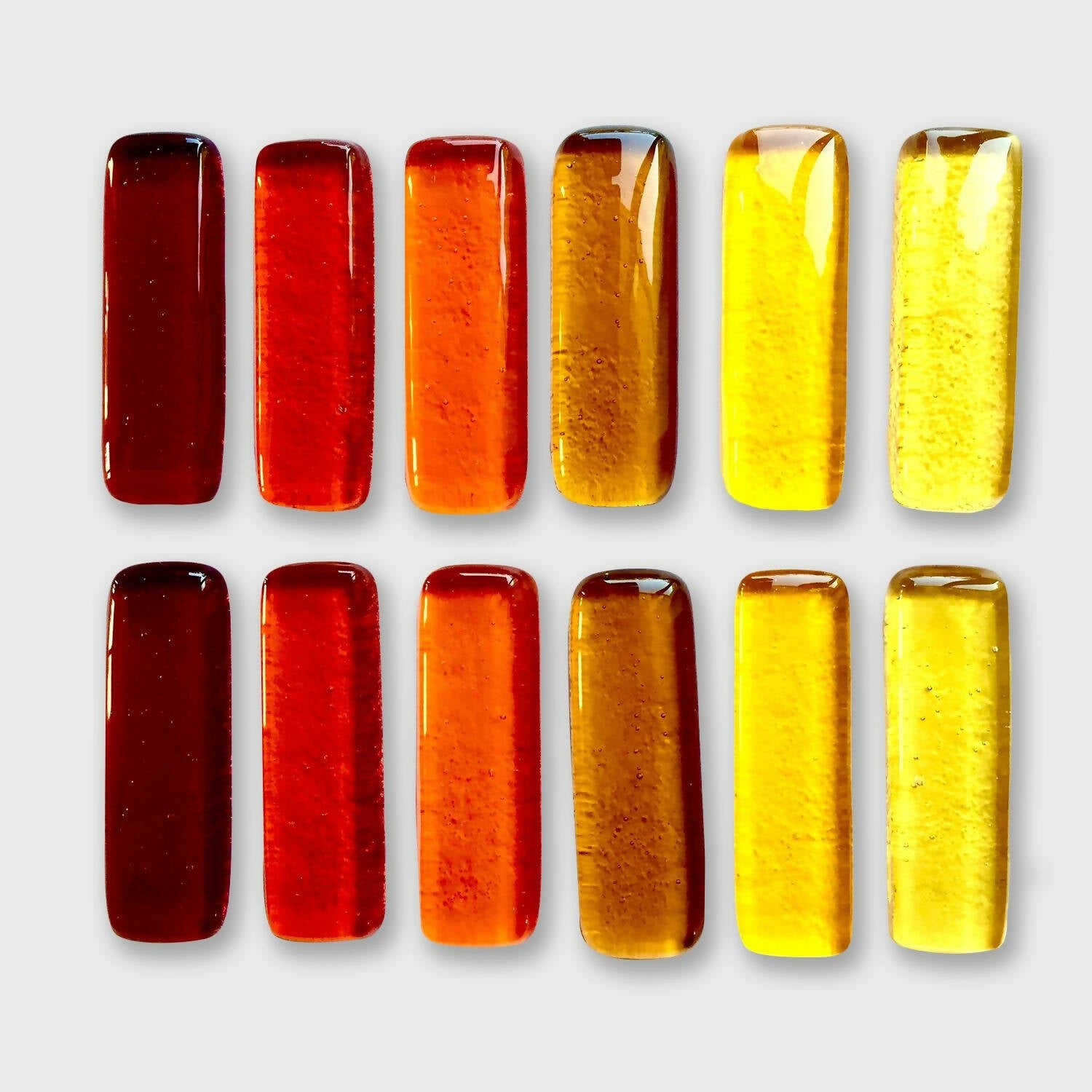 Coffret de 12 porte-couteaux barrettes couleurs chaudes | EMPREINTES Paris