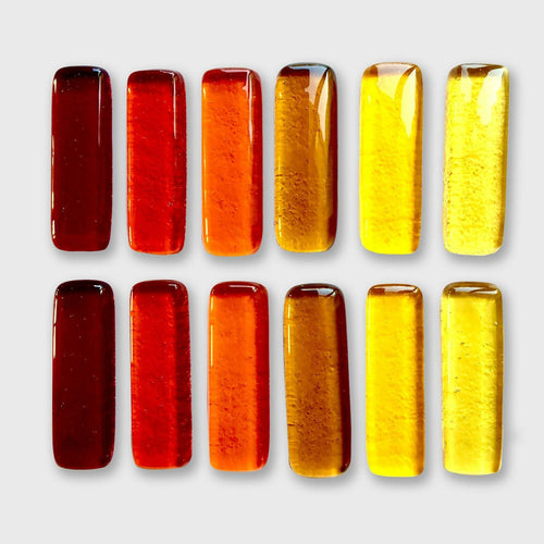 Coffret de 12 porte-couteaux barrettes couleurs chaudes | EMPREINTES Paris - EMPREINTES Paris