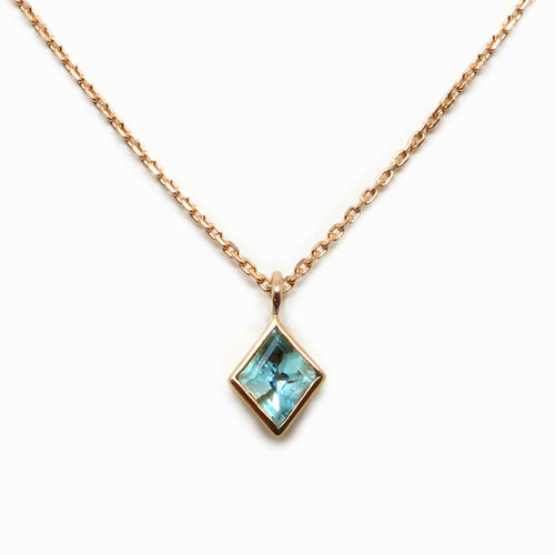 Collier losange aigue marine | EMPREINTES Paris - EMPREINTES Paris