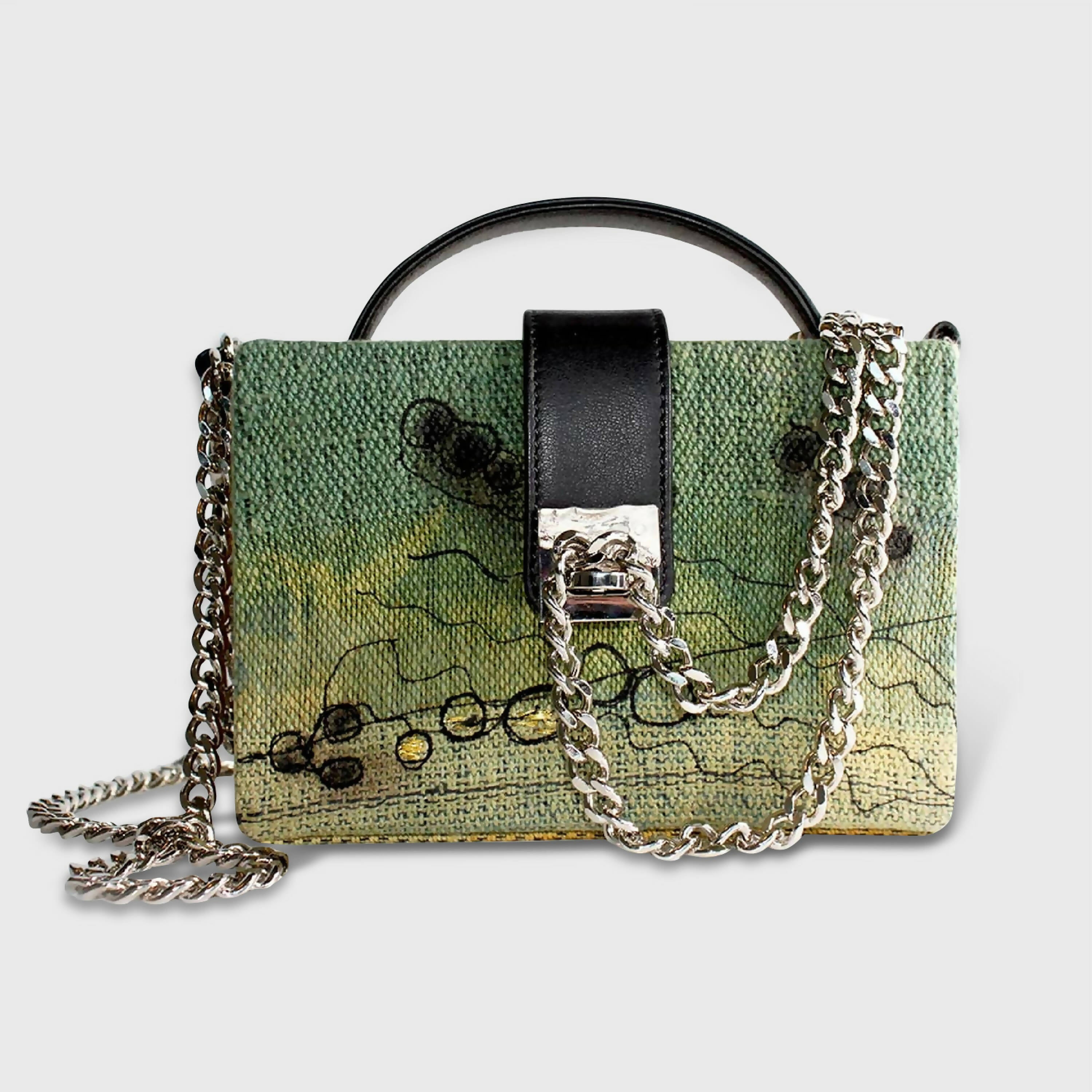 Sac boite Petit PARIS vert | EMPREINTES Paris