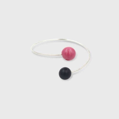 Bracelet Perle Duo réglable coloré en céramique | EMPREINTES Paris - EMPREINTES Paris