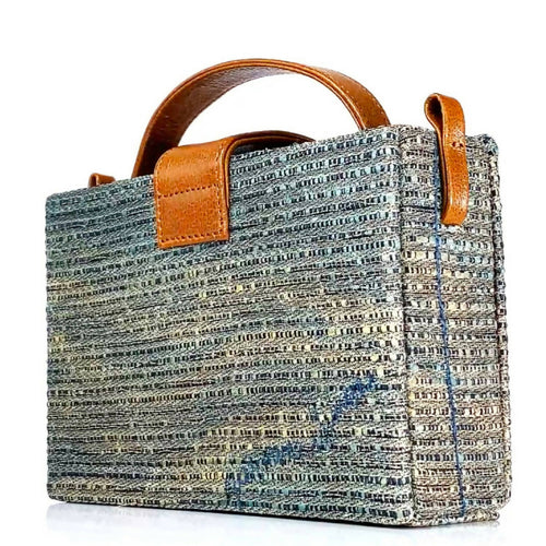 Sac boite Petit PARIS bleu argent | EMPREINTES Paris - EMPREINTES Paris