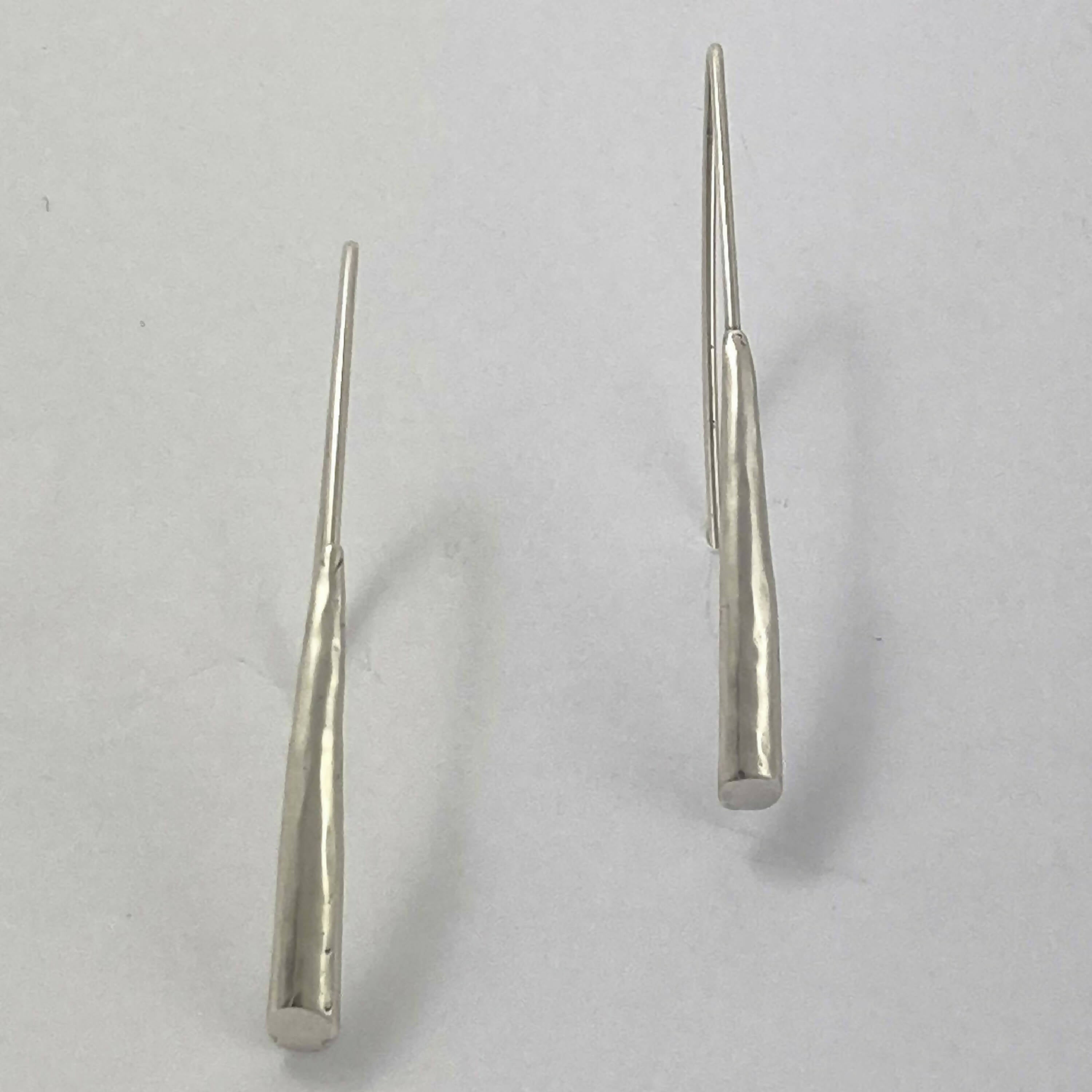 Boucles d’oreilles en étain argenté 1 | EMPREINTES Paris