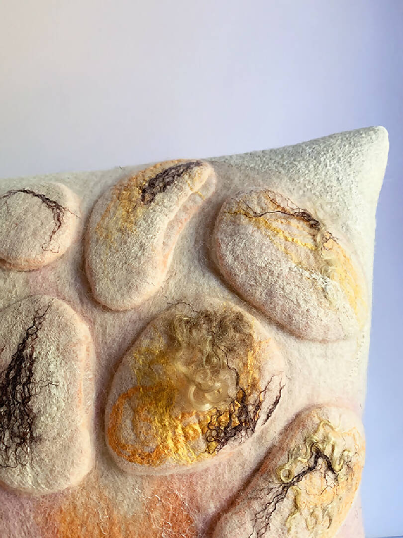 Coussin collection Rivage orange | EMPREINTES Paris