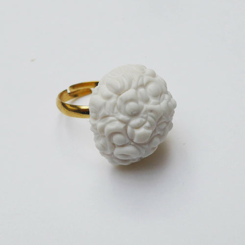 Bague PANNA BOUTON BLANC | EMPREINTES Paris - EMPREINTES Paris