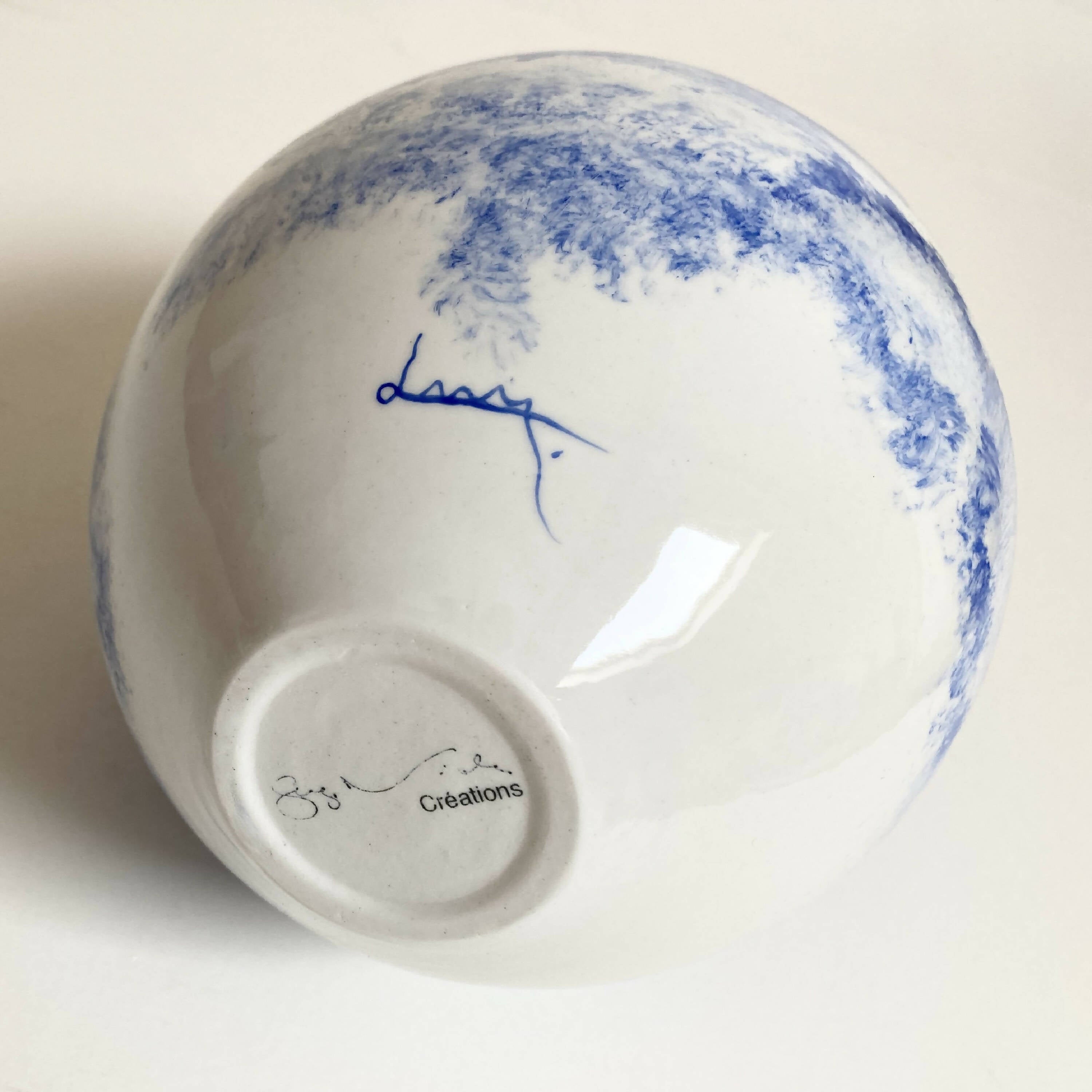 Vase Paysage arboré bleu | EMPREINTES Paris | EMPREINTES Paris