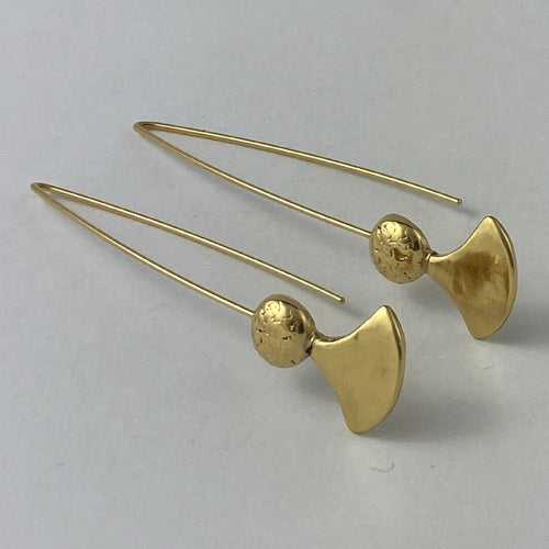 Boucles d’oreilles en étain doré 9 | EMPREINTES Paris - EMPREINTES Paris