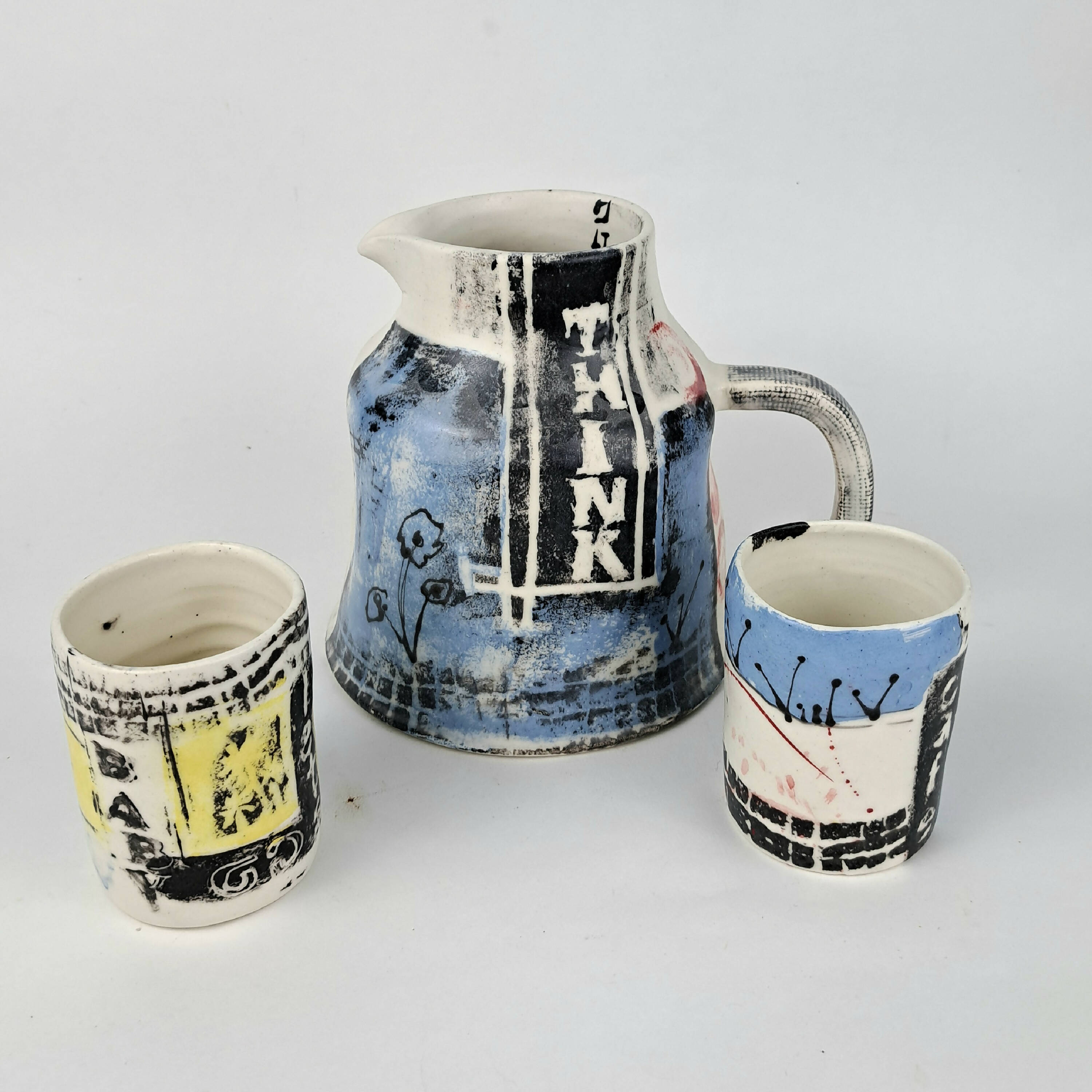 Ensemble Pichet Quirky et ses deux gobelets | EMPREINTES Paris