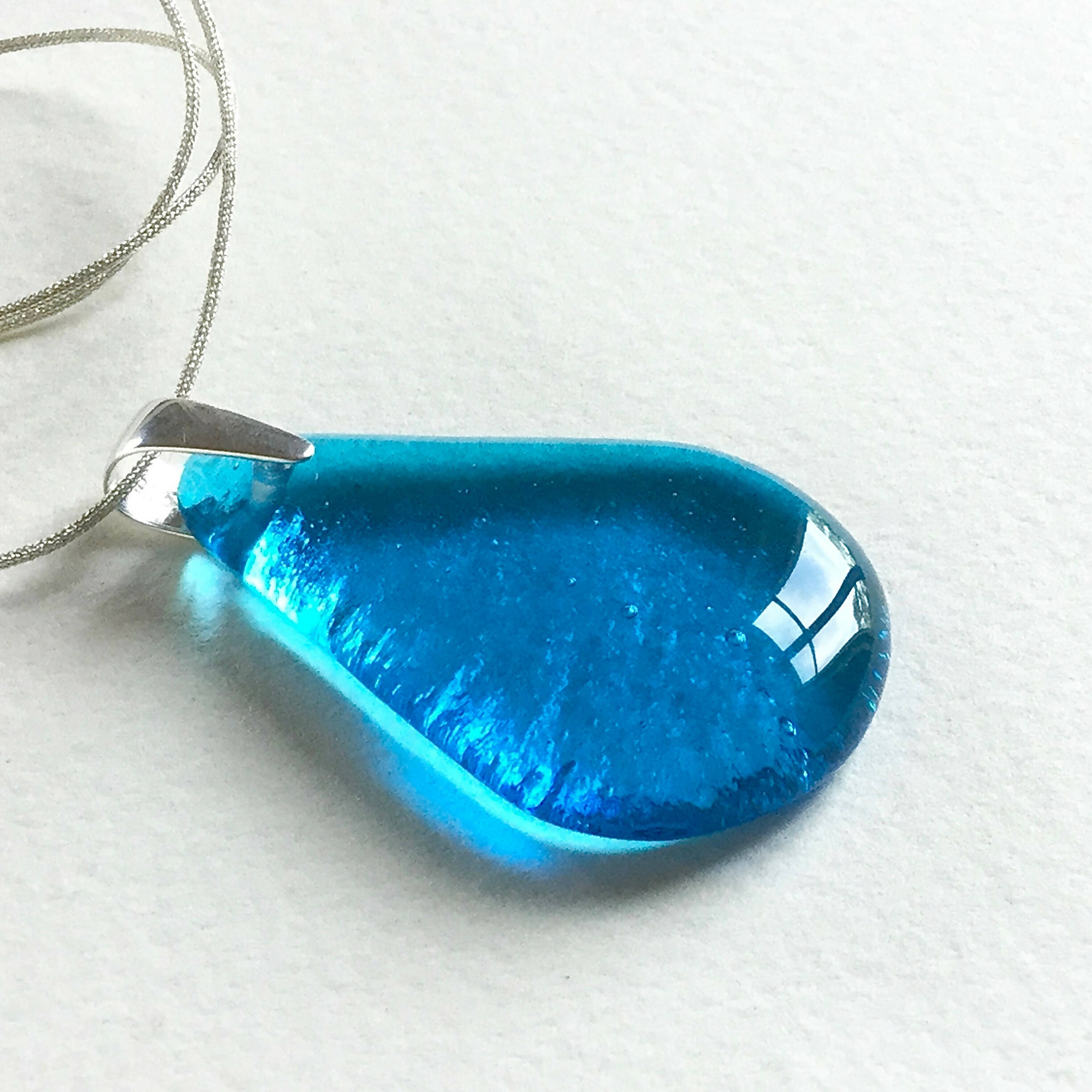 Pendentif GOUTTE bleu turquoise | EMPREINTES Paris