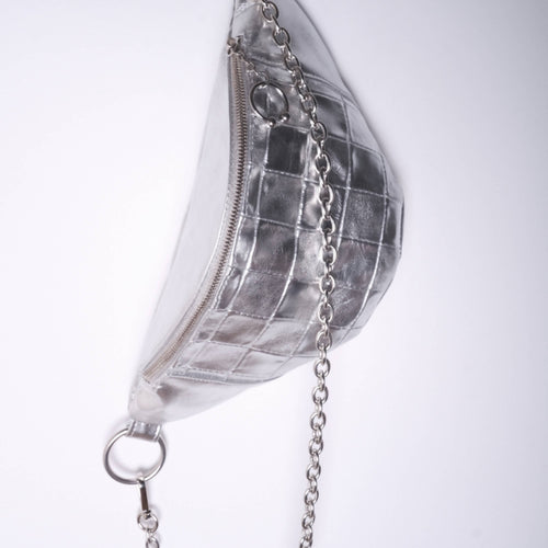 Sac banane - damier argent | EMPREINTES Paris - EMPREINTES Paris