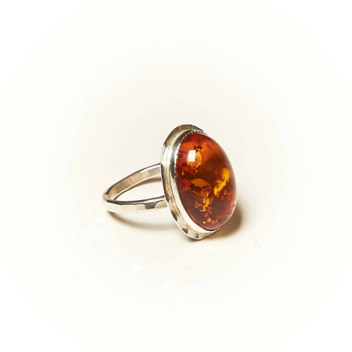 Bague ROSAIA en argent avec une ambre. | EMPREINTES Paris - EMPREINTES Paris